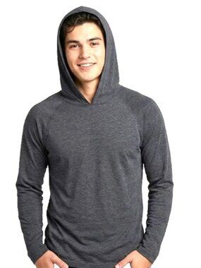Share PLATINUM: Dark Gray long sleeve t-shirt hoodie, size M